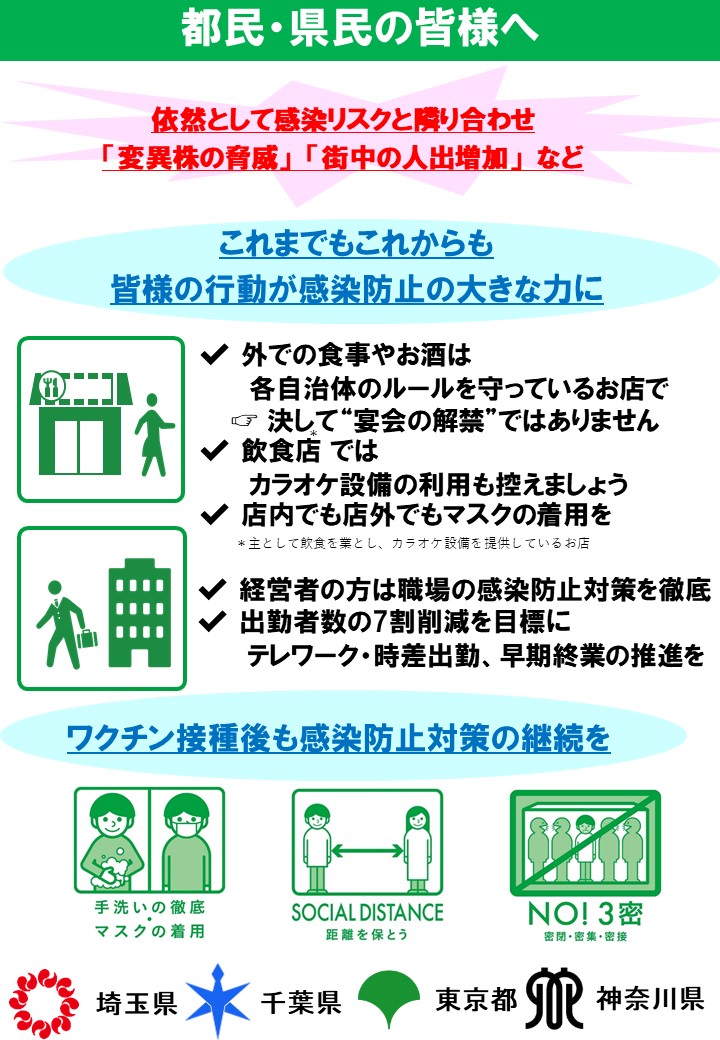 都民県民の皆様へ