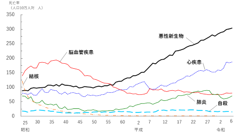 死因別死亡率の推移