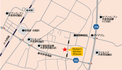 Mother's　Kitchen　Shiyunnの地図