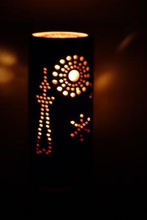 竹灯籠の写真
