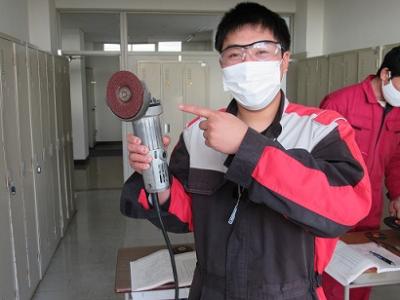 砥石の特別教育実技の様子２