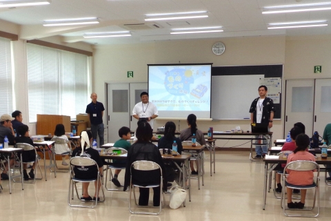 夏休みものづくり体験2026開会式の様子