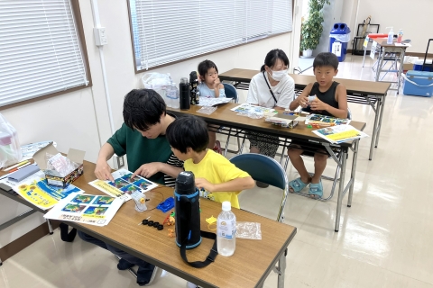 バギーで発電。説明開始