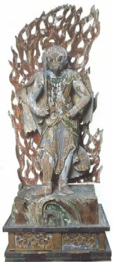 木造飯縄権現立像の写真