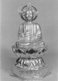 銅造地蔵菩薩坐像の写真