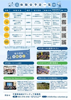 ボランティア体験会チラシ裏