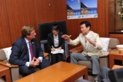 市長と知事との懇談