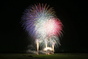A view of some of the fireworks at the festival