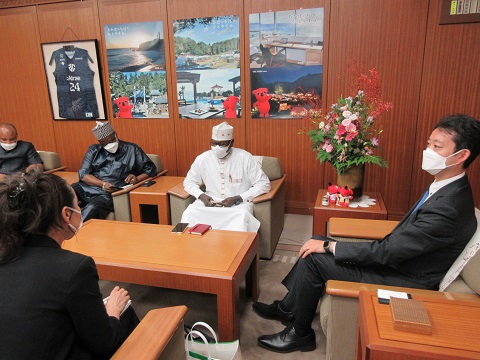 駐日ナイジェリア連邦共和国特命全権大使と知事との面談