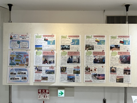 JICAの展示　千葉県ゆかりの協力隊員