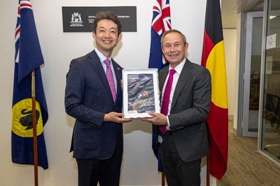 西オーストラリア州首相との記念写真