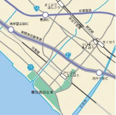 幕張海浜公園位置図