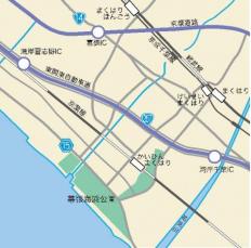 幕張海浜公園位置図