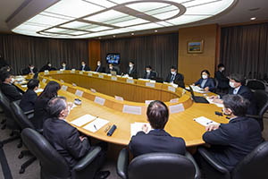 千葉県新型コロナウイルス感染症対策本部会議の様子