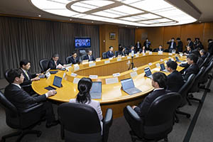 第60回千葉県新型コロナウイルス感染症対策本部会議の様子