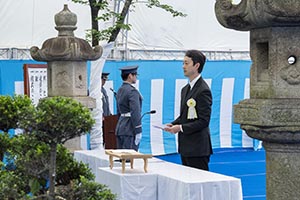 千葉県殉職警察職員・千葉県警察協力殉難者慰霊祭の様子