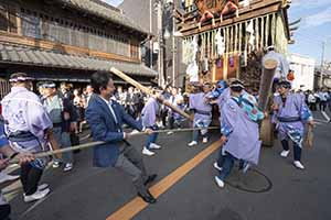 佐原の大祭秋祭りの様子山車の曳き廻し