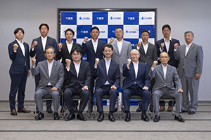 第95回都市対抗野球大会出場チームの表敬訪問の様子