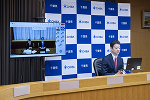 千葉県における高病原性鳥インフルエンザに関する緊急要望ウエブ会議の様子