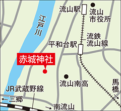 赤城神社地図