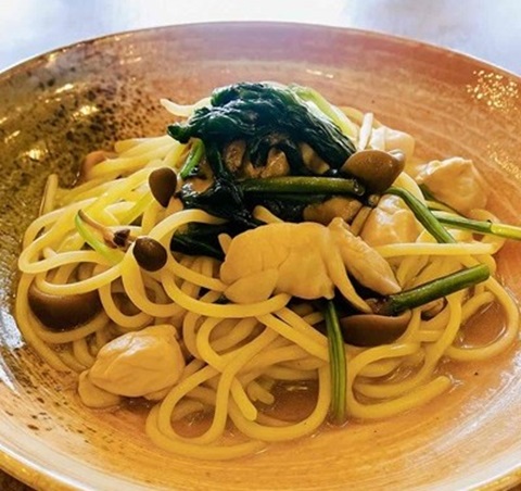 地元野菜の醤油パスタの画像