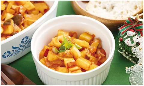 レンコンのラタトゥイユの調理後の写真