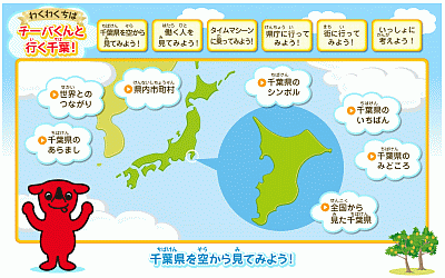 「千葉県を空から見てみよう！」のページ