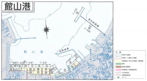 館山港平面図