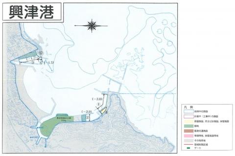 興津港平面図