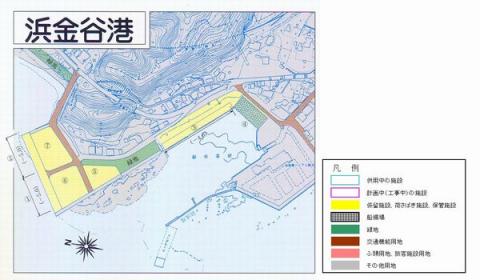 浜金谷港施設平面図