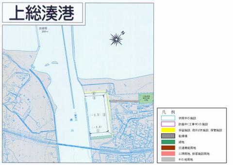 上総湊港施設平面図