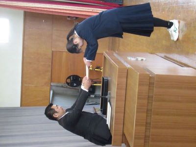 早野中学校表彰の様子