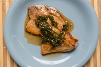 ポークソテーポリネシアンソースの画像