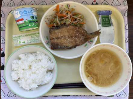 長生村の学校給食