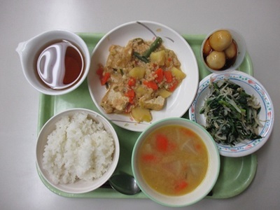 １１月１１日の寄宿舎の食事