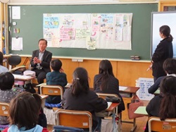 野菜の育て方について授業