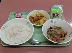 きさらづ学校給食米を使用した献立