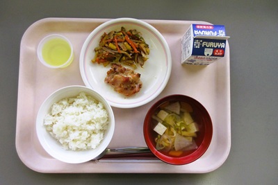 千葉県の地場産物を用いた給食