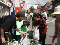 茂原市茂原の六斎市の景観