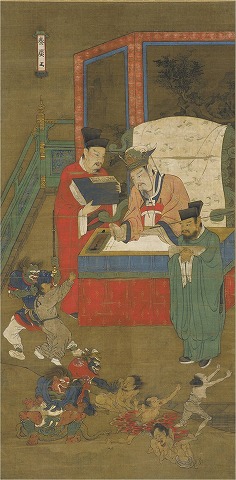絹本著色十王図2