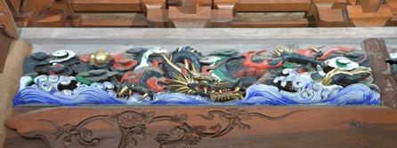 心巖寺欄間「竜」（吽形）