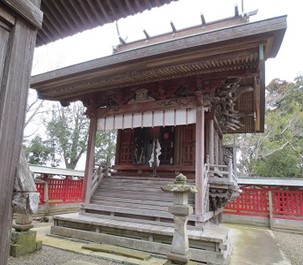 白子神社本殿正面の写真