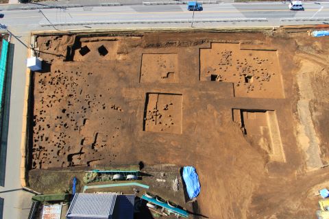 遺跡内の石器出土状況