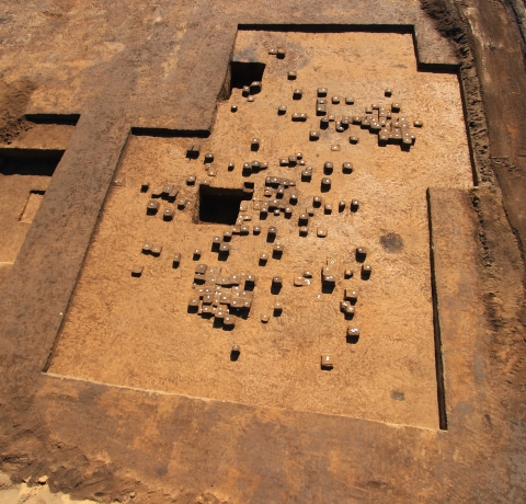 旧石器時代後半 第3文化層の石器出土状況