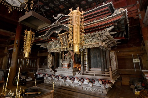 大山寺 宮殿の内陣の画像
