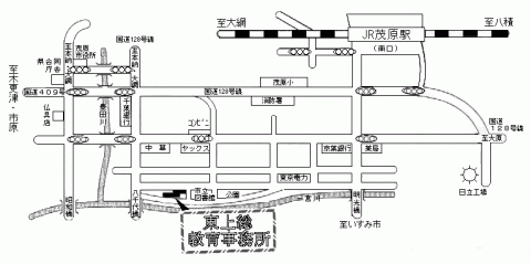 アクセスマップ、クリックで拡大画像を表示