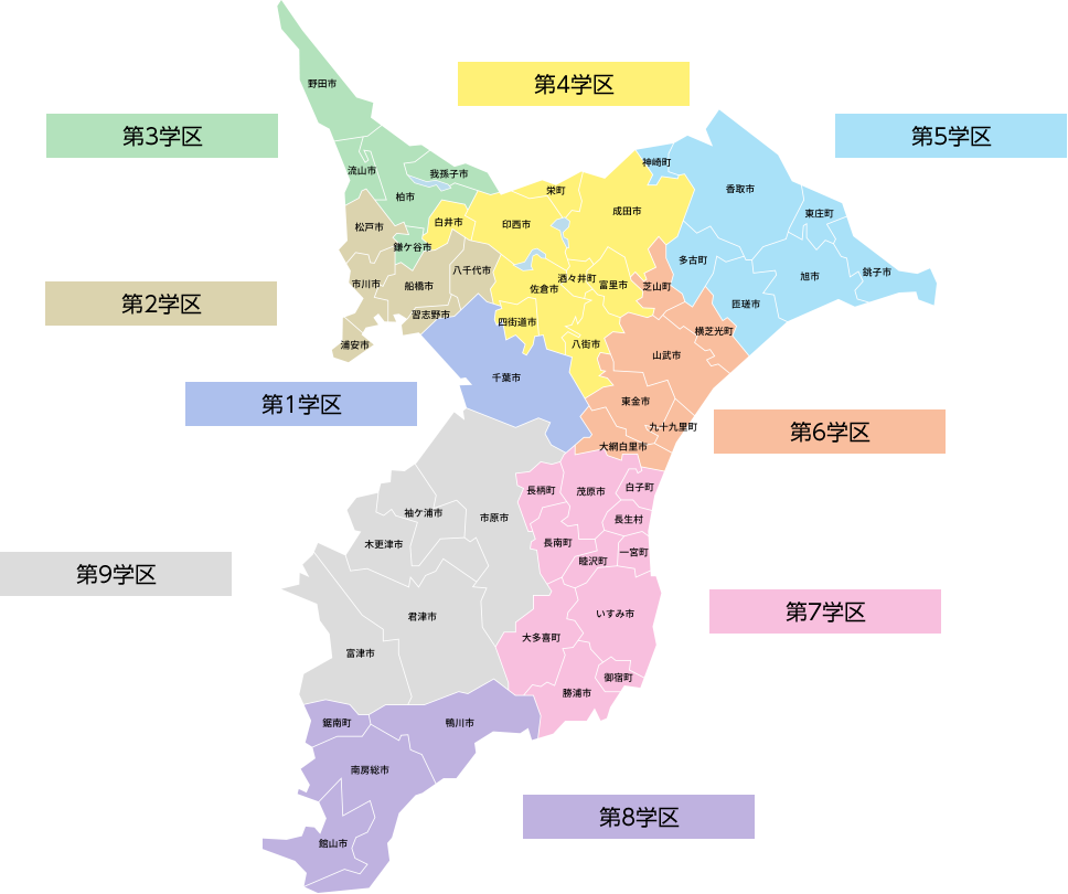 千葉県学区地図