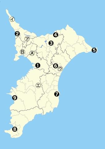 県立の商業科高校の配置図