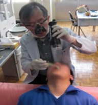 歯科健康診断の様子の写真
