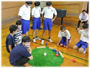 Tスローでの直接交流の様子